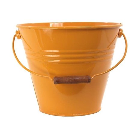 HOUSTON INTERNATIONAL TRADING Houston International Trading 5202E SAFF Enameled Galvanized Fun Pail; Saffron 5202E SAFF